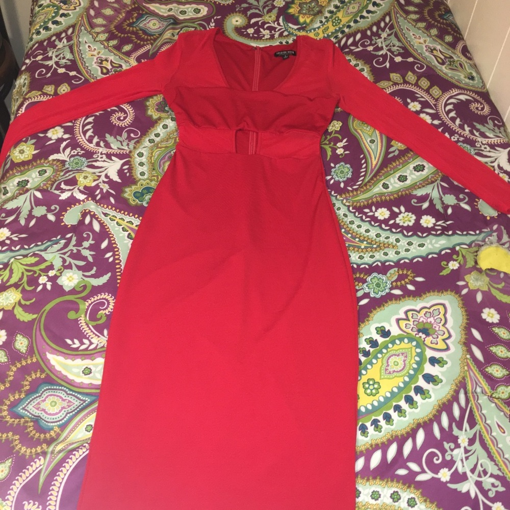 Beautiful, tight, red FashionNova dress.
